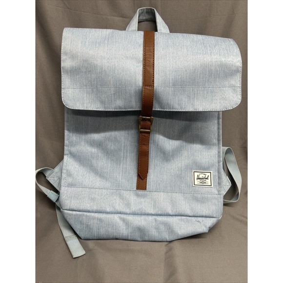 Herschel Supply Co Backpack Blue Red White Stripe Lining Strap Book Laptop Bag - Picture 1 of 16